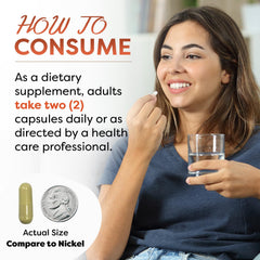 Quercetin 1000 mg per serving label with 120 capsules