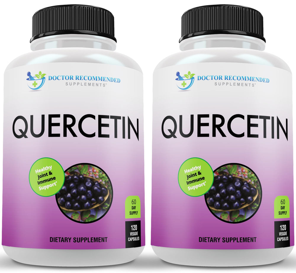 Two Quercetin 1000mg vegan non-GMO bottles, pack of 2