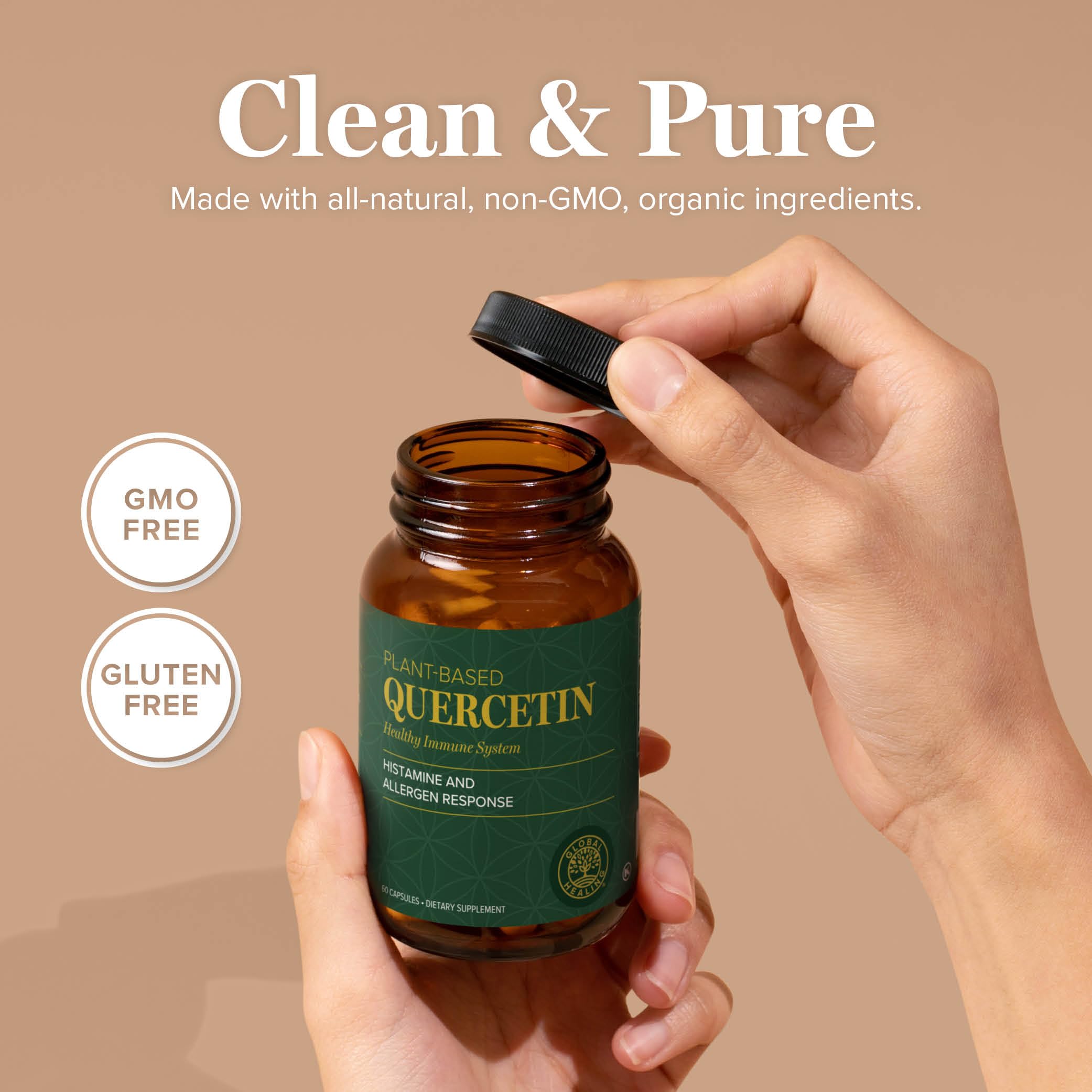 Made in USA Quercetin bottle in Phoenix facility