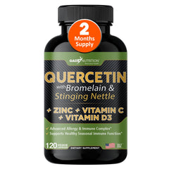 Quercetin 500mg with bromelain and nettle immune support capsules