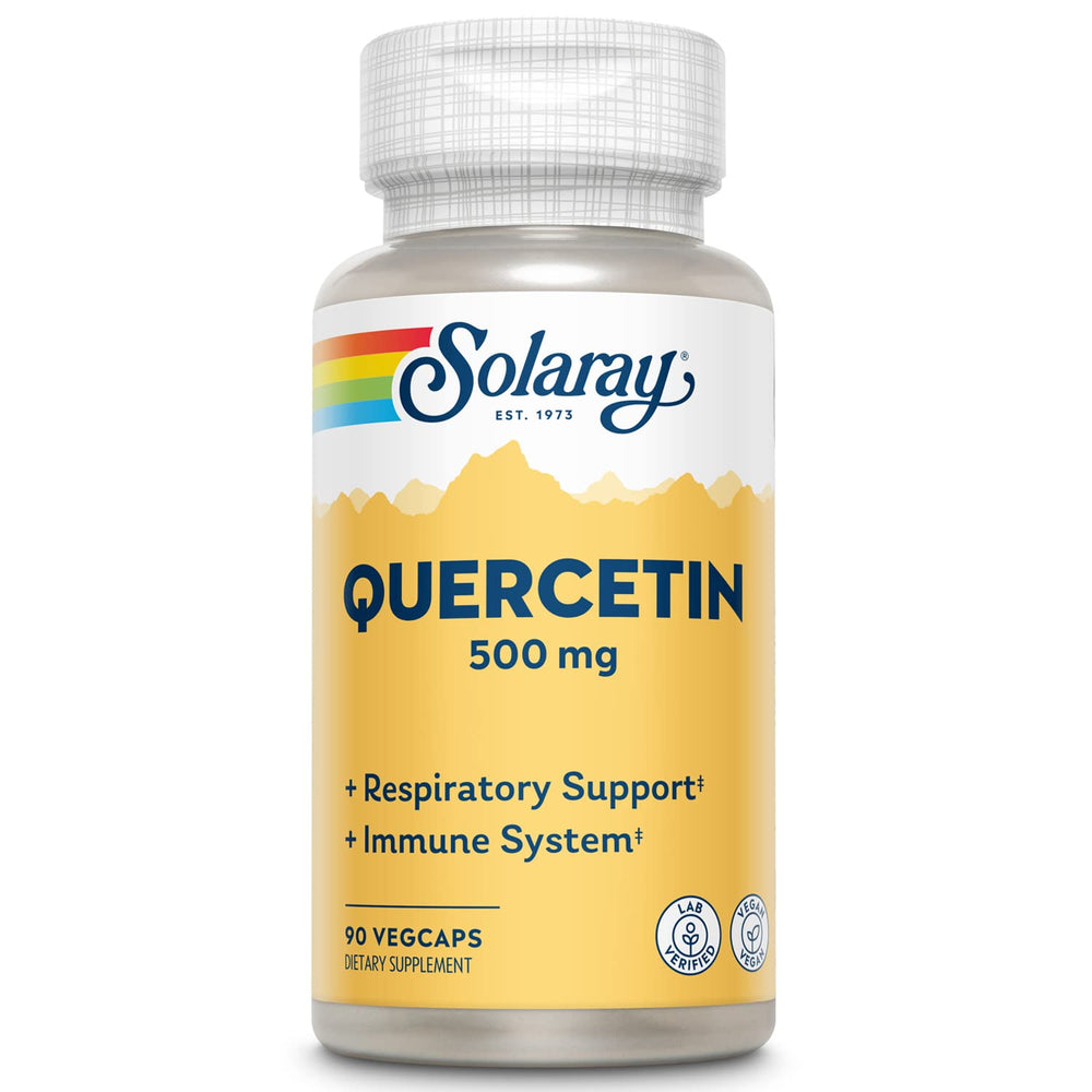 Quercetin 500mg Solaray bottle with 90 capsules - Pack of 2
