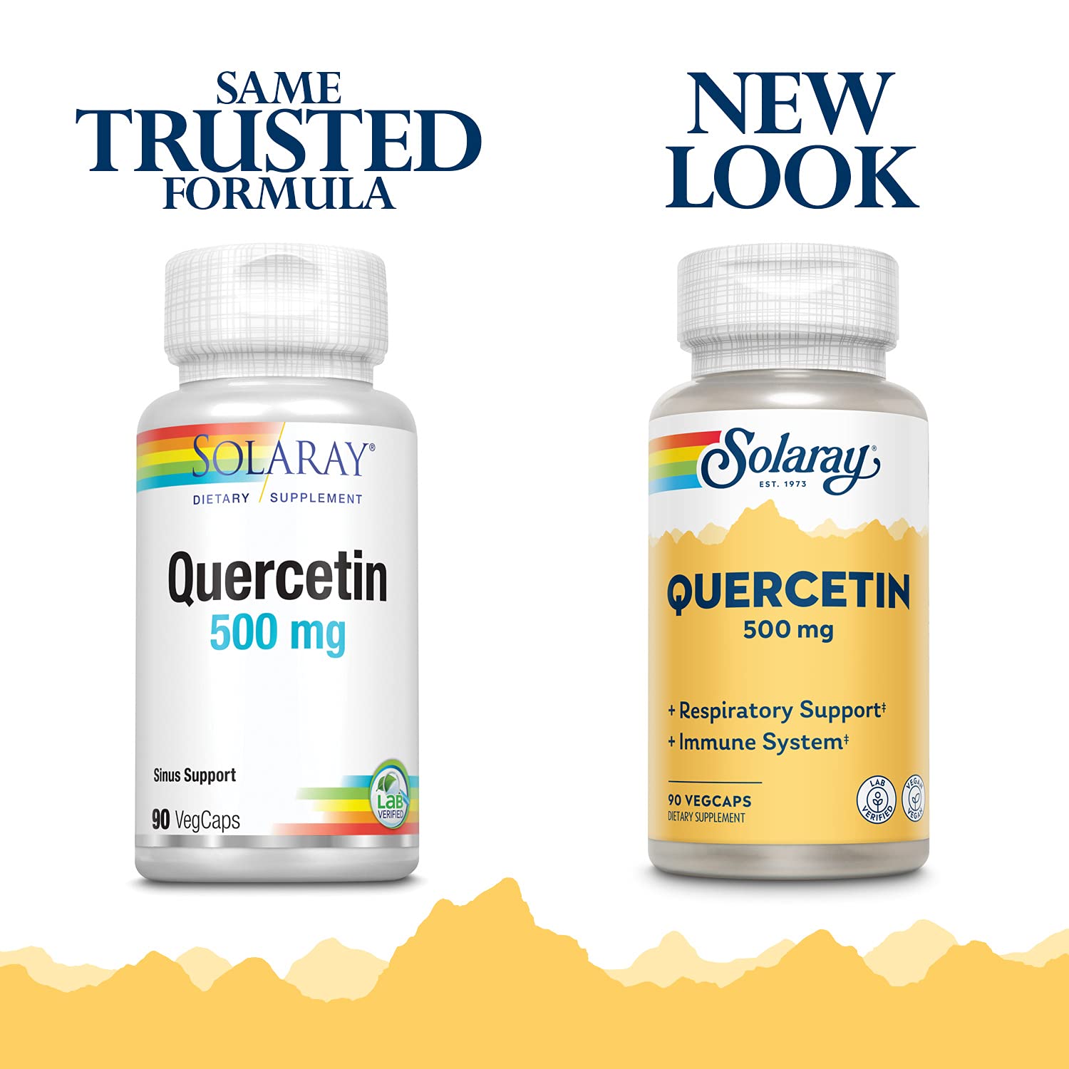 Quercetin 500mg capsules close-up