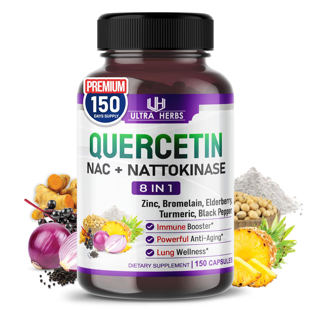Quercetin 8-in-1 Ultra Antioxidant Complex bottle label