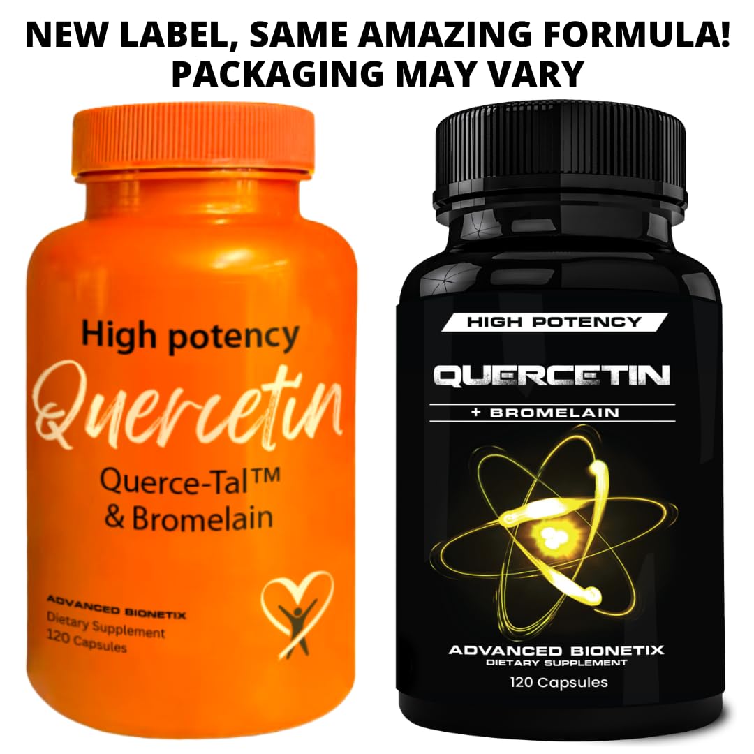High-potency quercetin with bromelain absorption concept