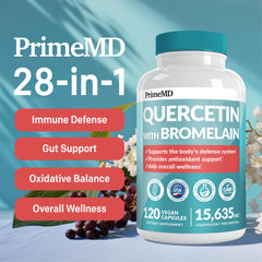 Bottle of 28-in-1 Quercetin with Bromelain supplement