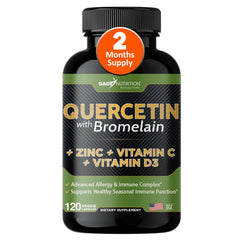Product bottle of Gade Nutrition Quercetin with Bromelain in capsules