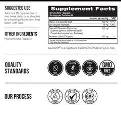 Quercetin Complete absorption comparison graphic