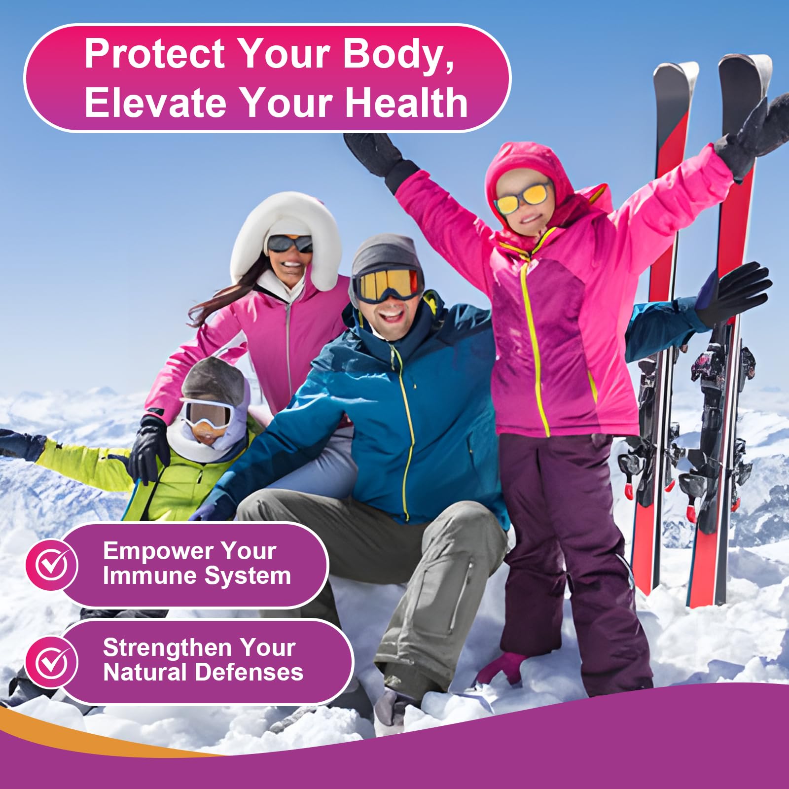 Bromelain and elderberry ingredients illustration