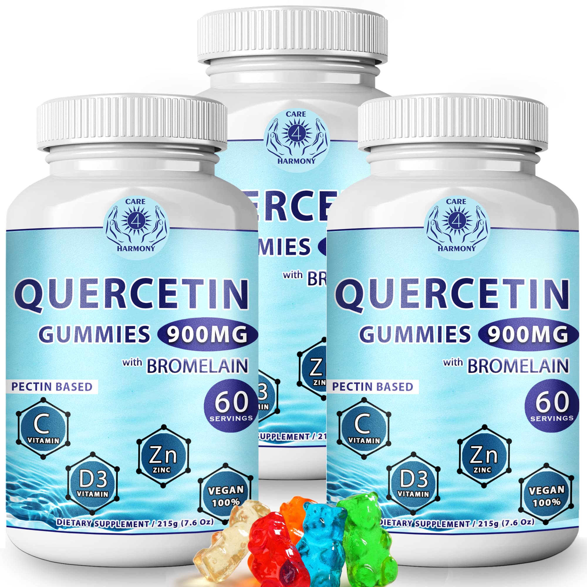 Main product image of Care 4 Harmony Quercetin Gummies 3Pack