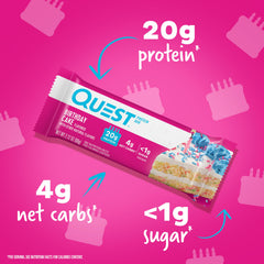 4-count box with Birthday Cake flavor