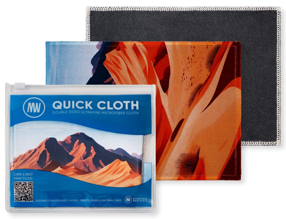 Desert color Quick Cloth microfiber cleaning cloths with case (5x7)