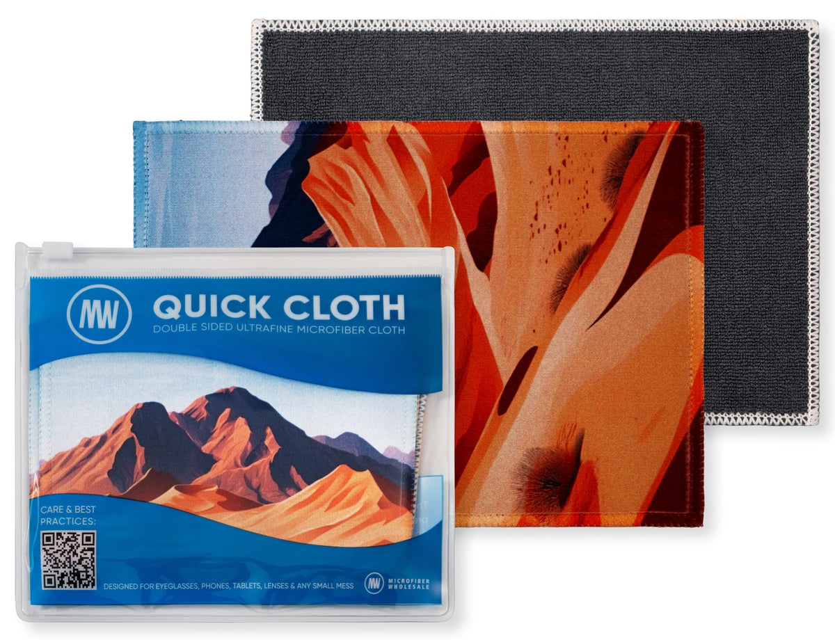 Desert color Quick Cloth microfiber cleaning cloths with case (5x7)