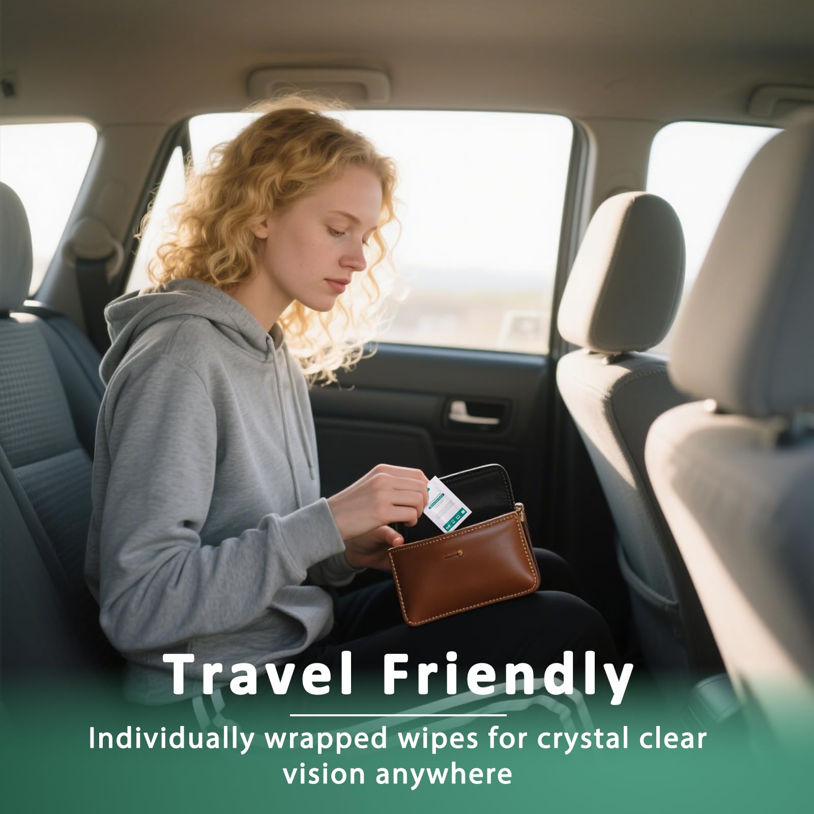 Compact, portable wipe packaging with quick-dry formula