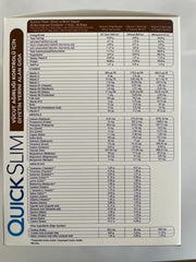 Single-serving sachet packaging for Quick Slim Shake