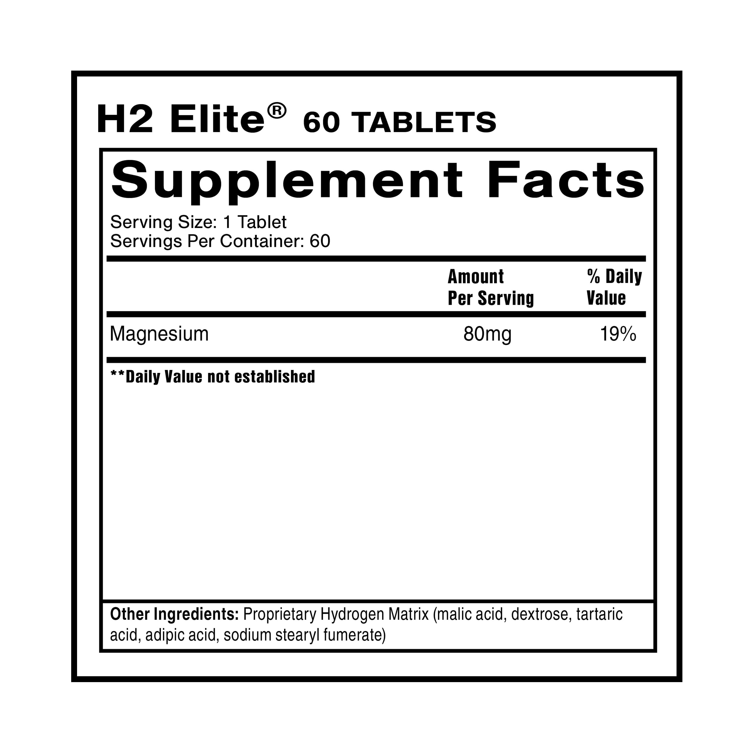 Close-up of a Quicksilver H2 Elite tablet dissolving in water