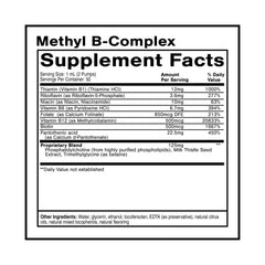 Quicksilver Methyl B Complex label on bottle