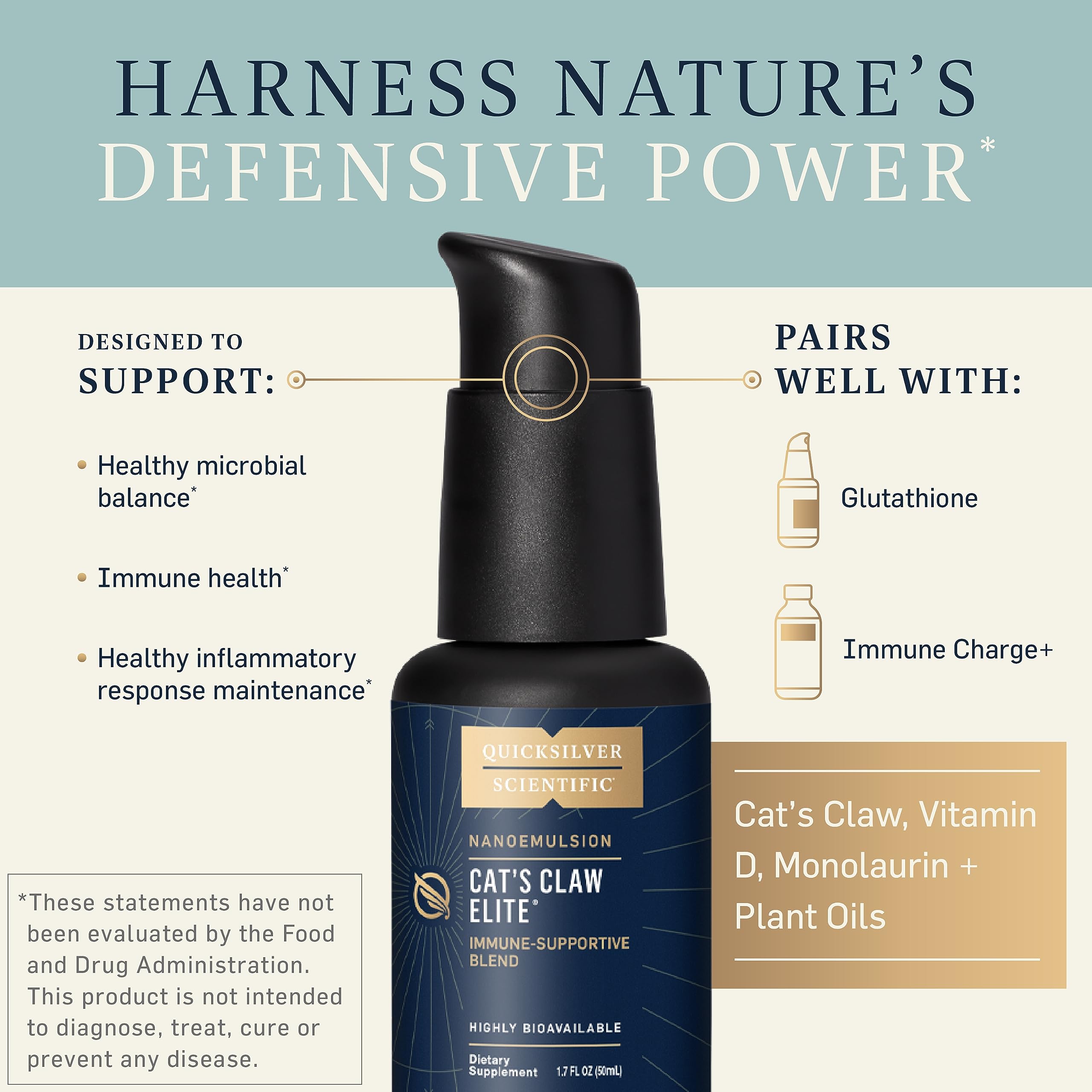 Vitamin D3 and Monolaurin ingredients illustration