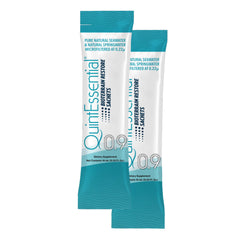 Quicksilver Quintessential 0.9 isotonic sachets for on-the-go hydration