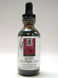 Quiet Contemplative 2 oz Kan Herbs dietary supplement bottle with label