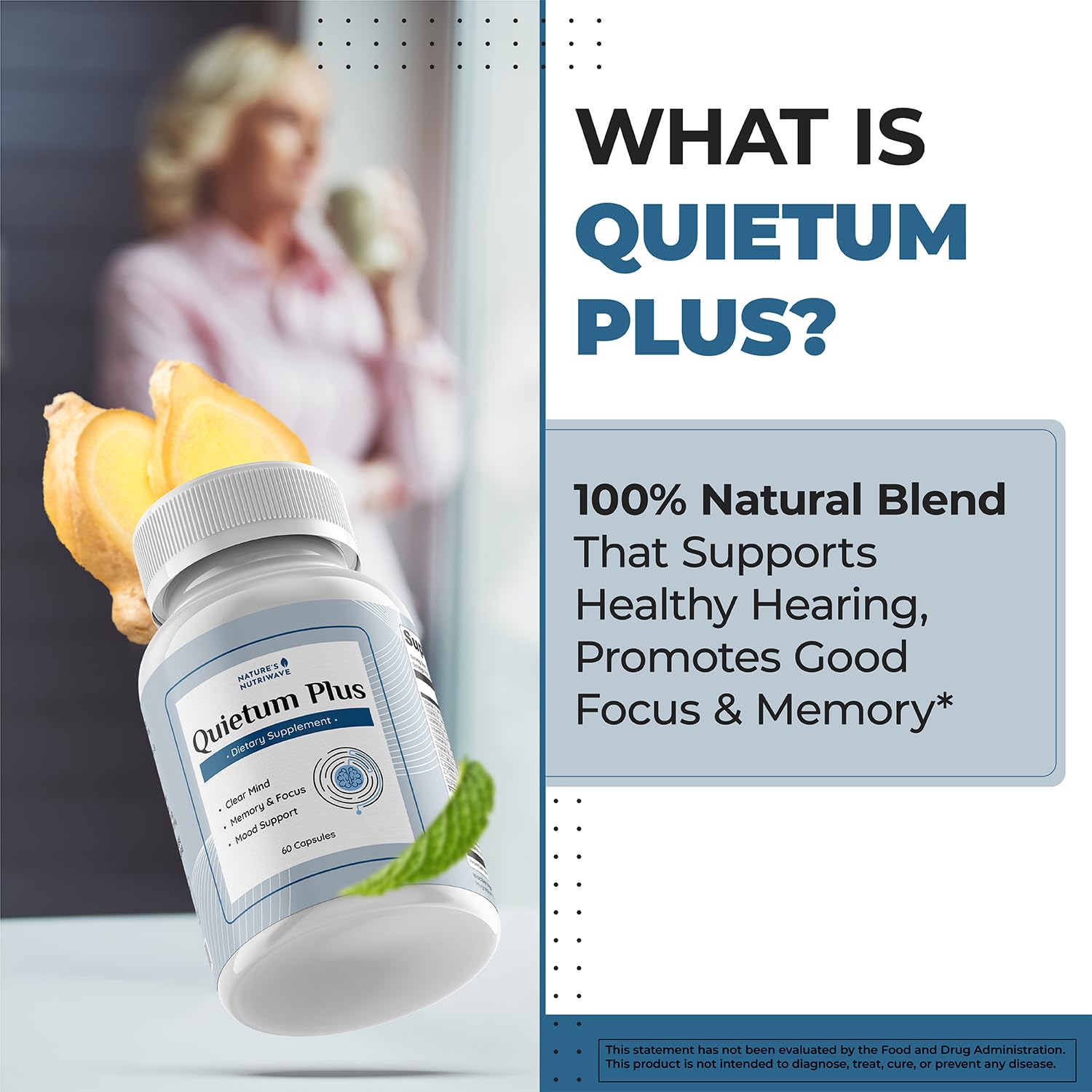 60 capsules per bottle for a one-month supply