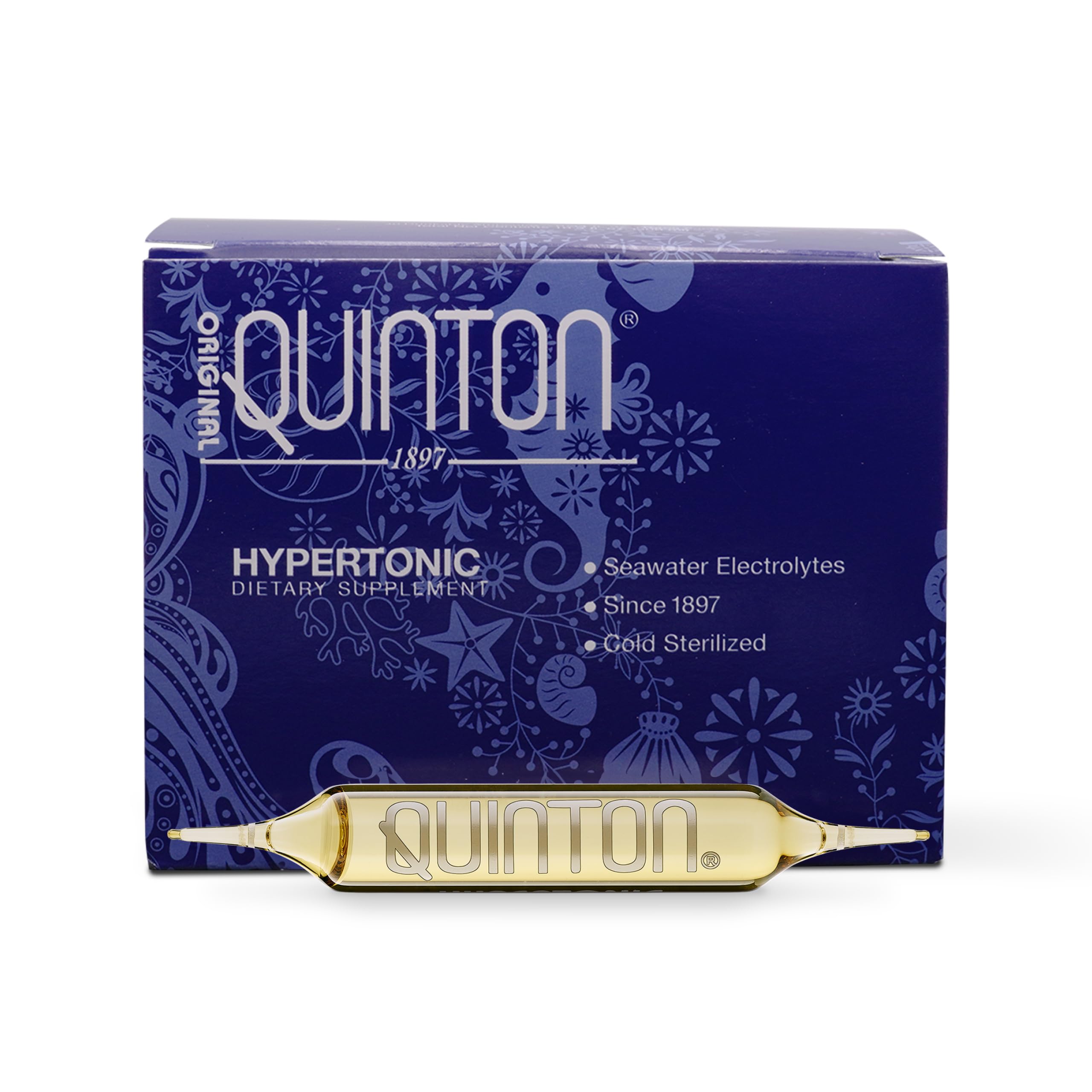 Quinton Hypertonic Original Sea Water Minerals in glass ampoules