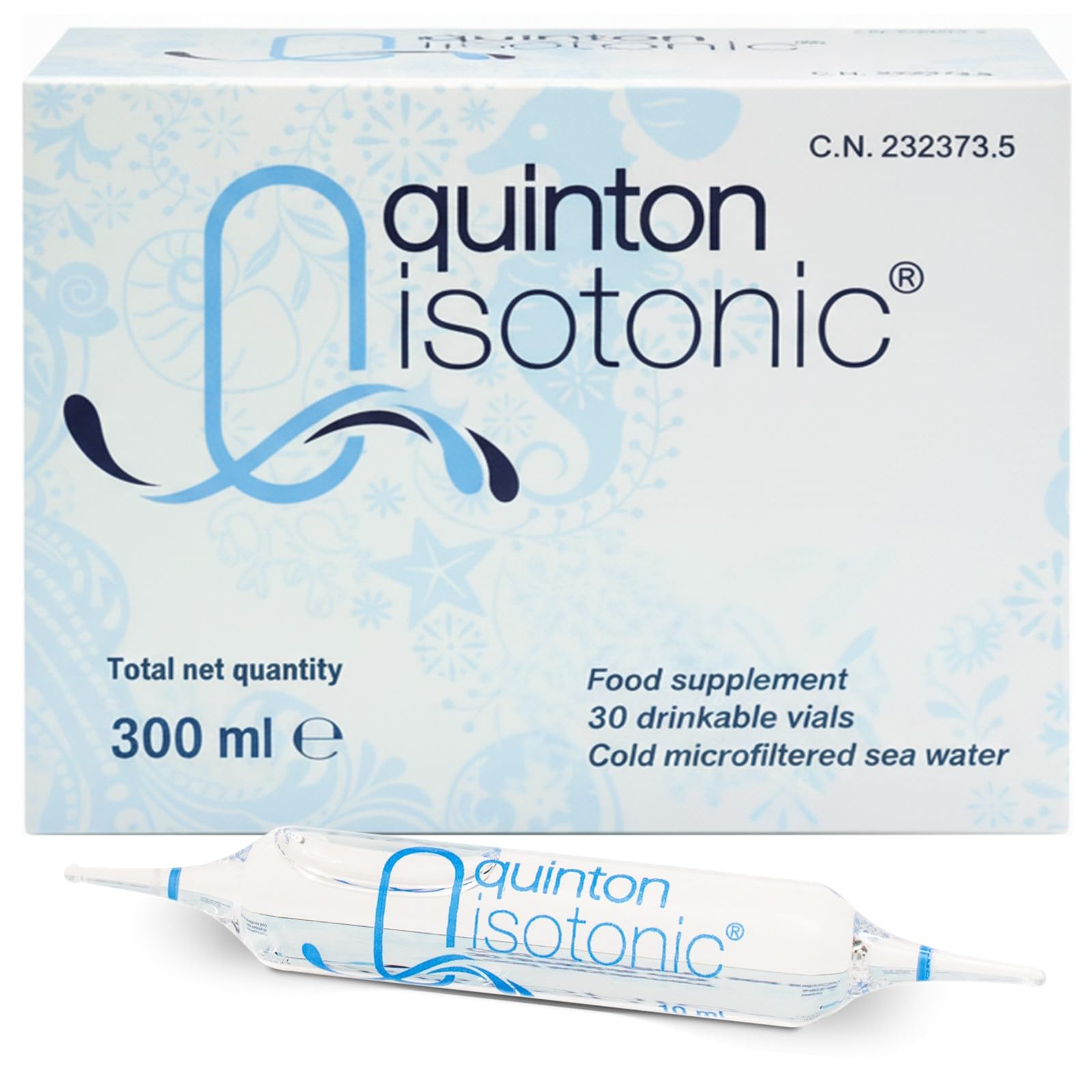 Quinton Isotonic Ampoules 30 vial pack front view