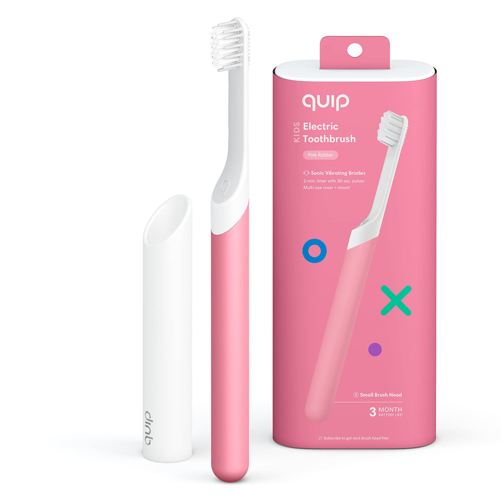 Quip Sonic Toothbrush for Kids Pink – hero image