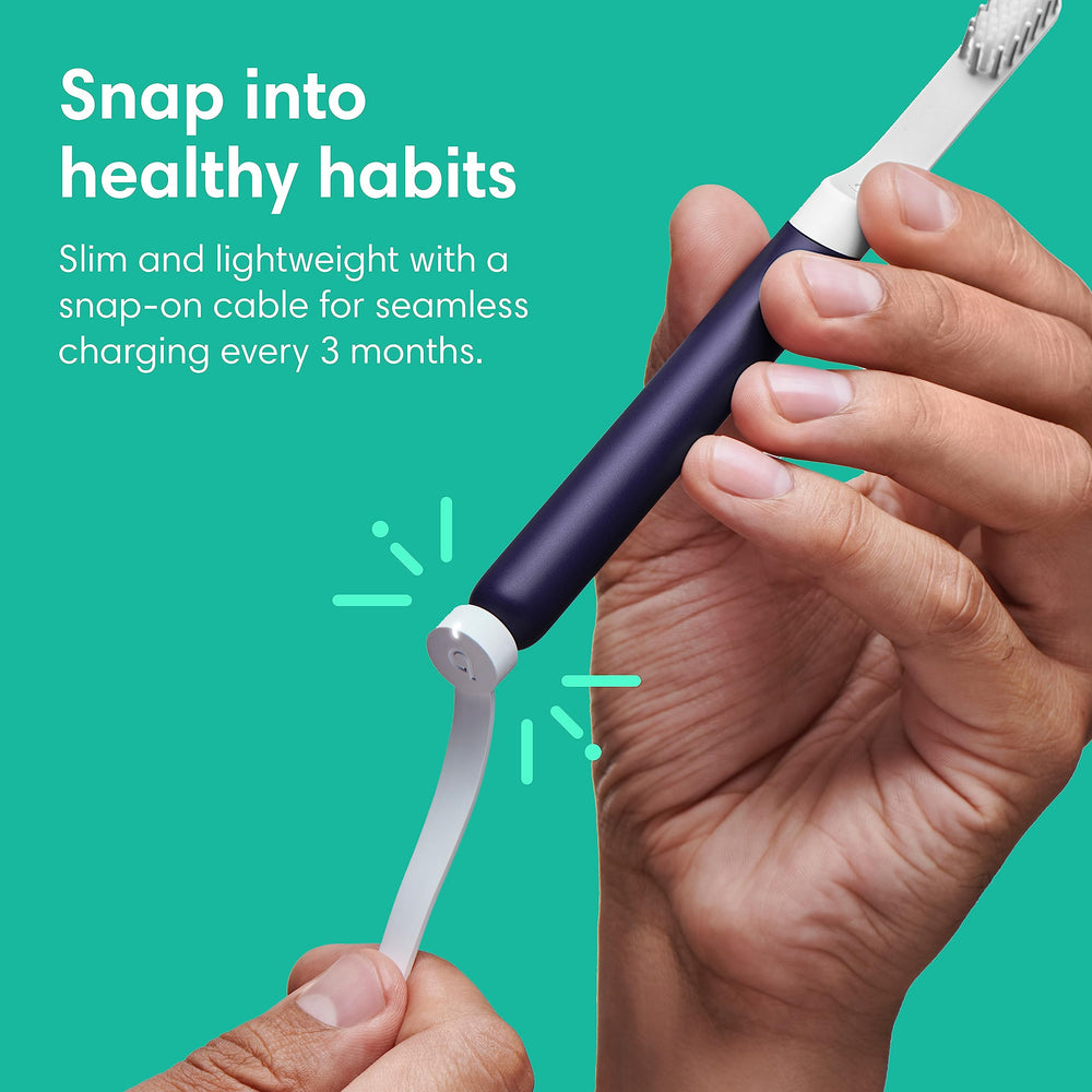 Replaceable brush heads for Quip toothbrush