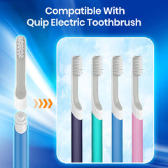 Quip replacement head with soft bristles close-up