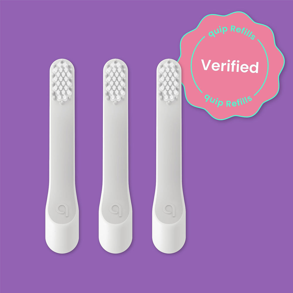 brush heads with tongue scraper back for fresh breath