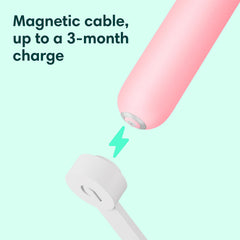 Toothbrush timer and 30-second pulse indicators for a 2-minute routine