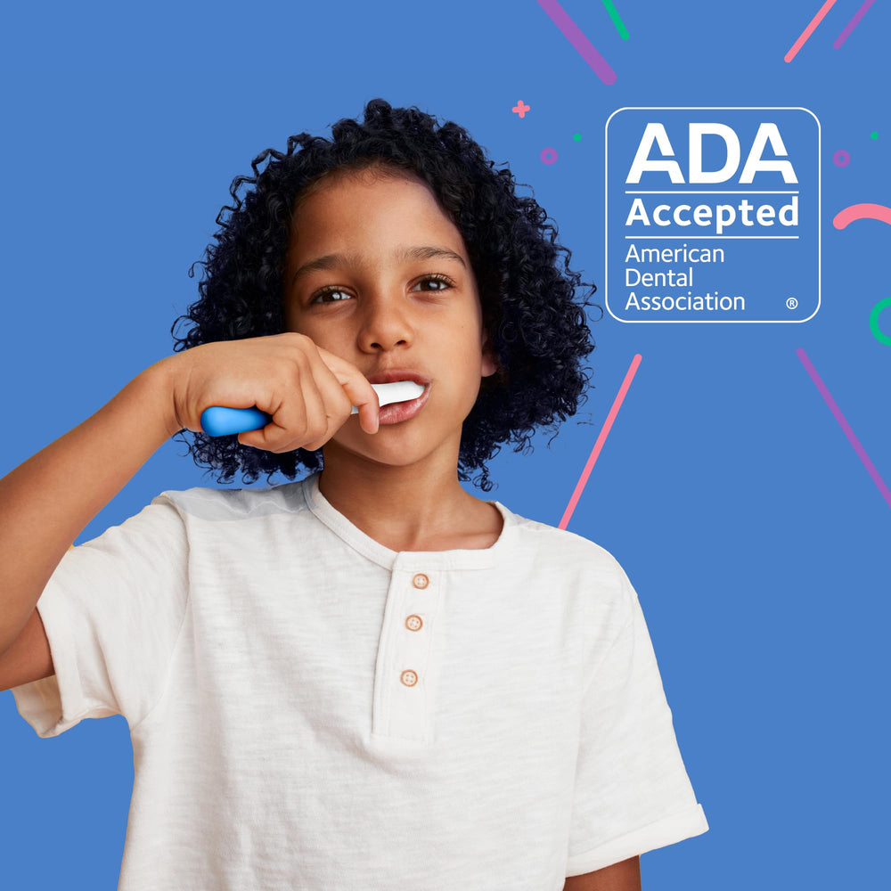 Soft bristles and gentle sonic vibrations for children