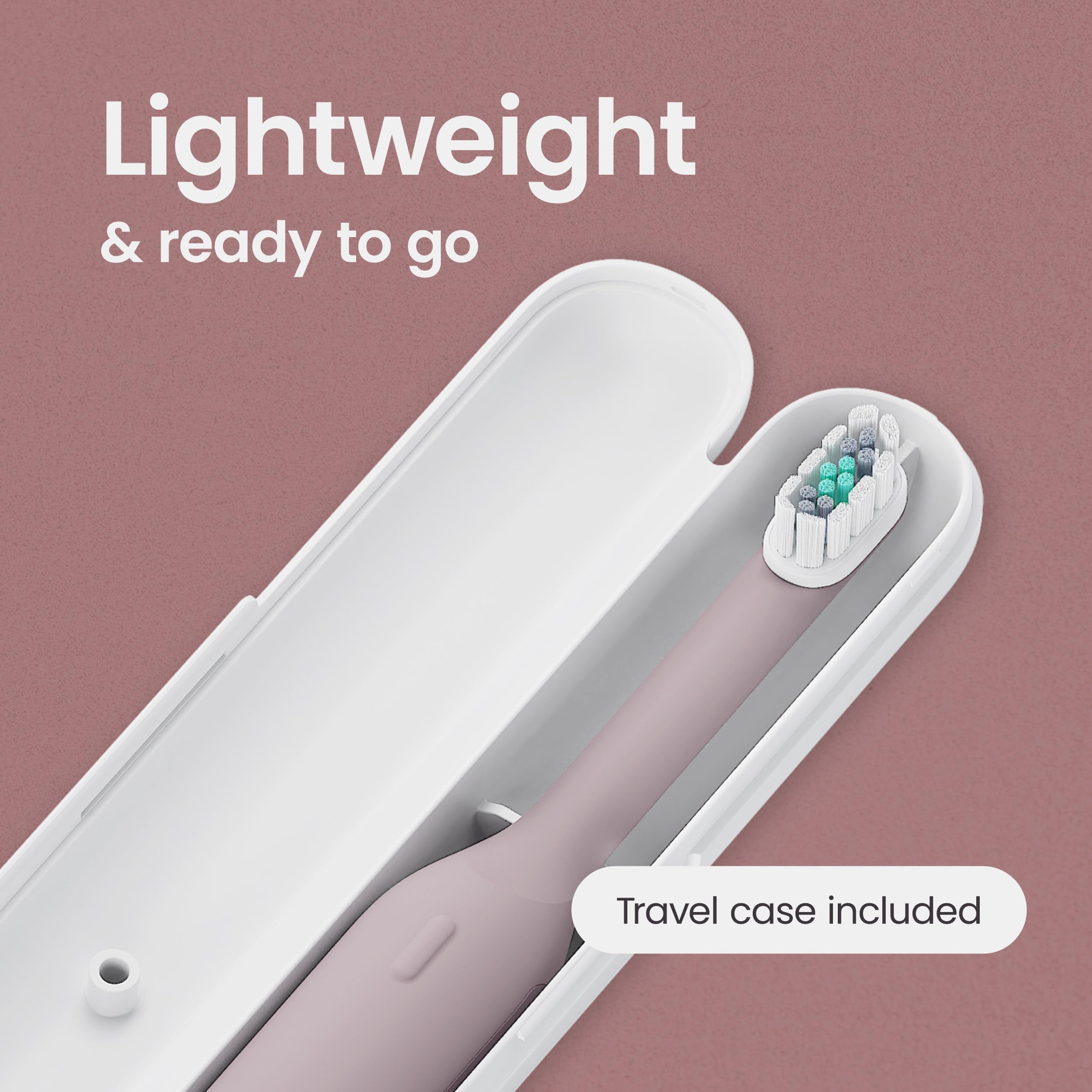 Quip Ultra travel case beside toothbrush