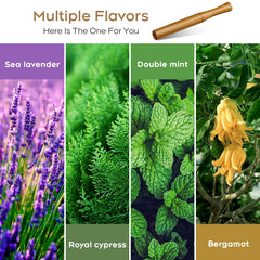 Natural plant fiber inner core soaked with essential oils