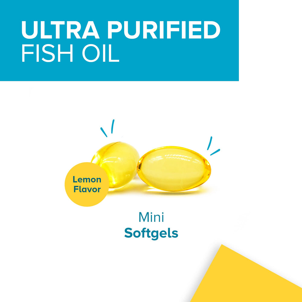 Qunol Fish Oil Mini Daily-Use image implies simple routine supplementation.