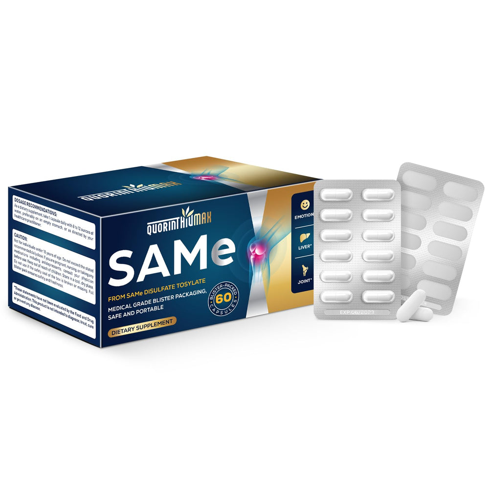 Quorinthiumax SAM-e 500mg bottle front view