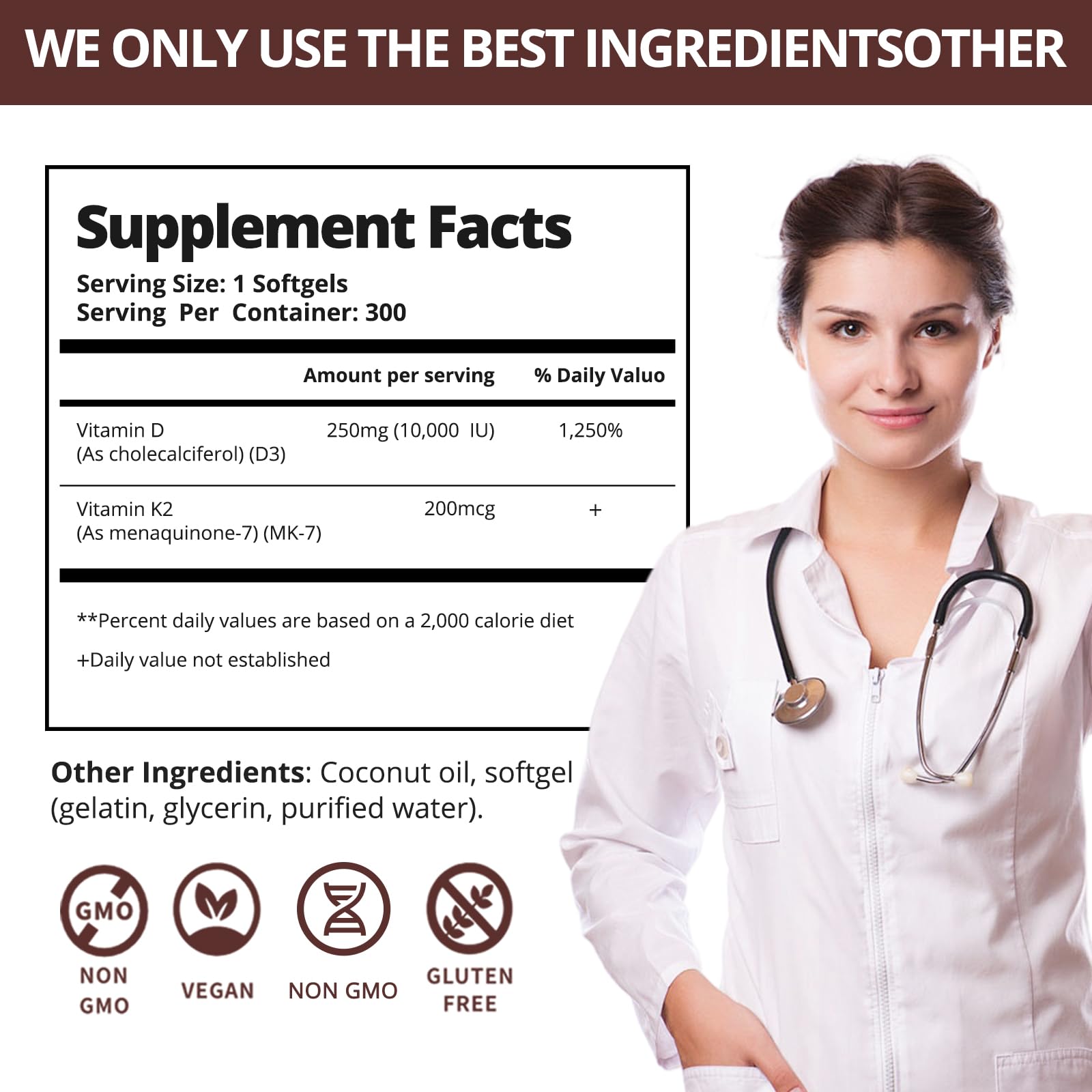 Easy-to-swallow softgels with coconut oil