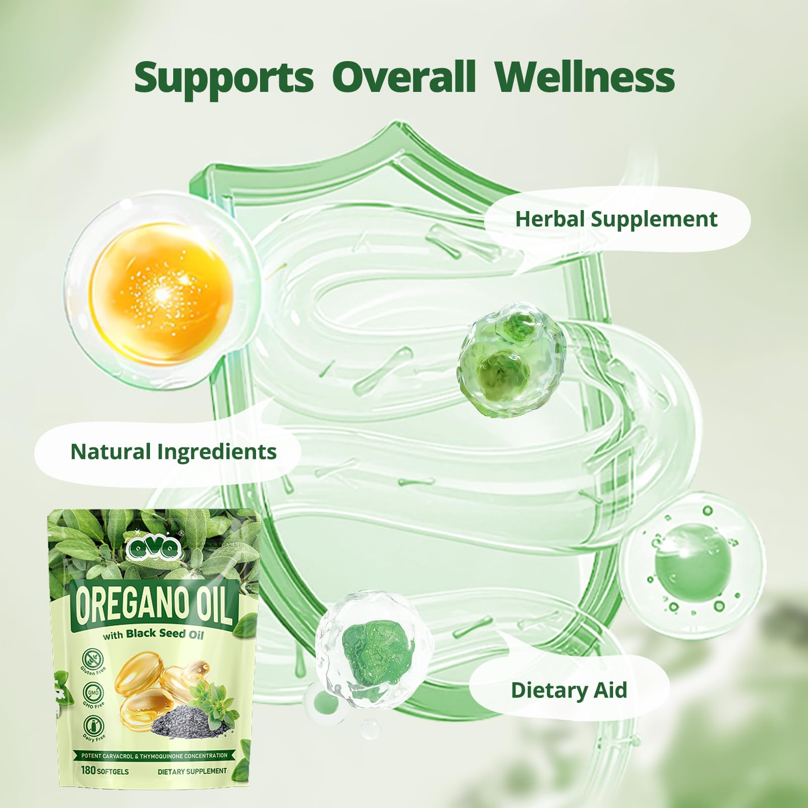 Bottle open with softgels inside