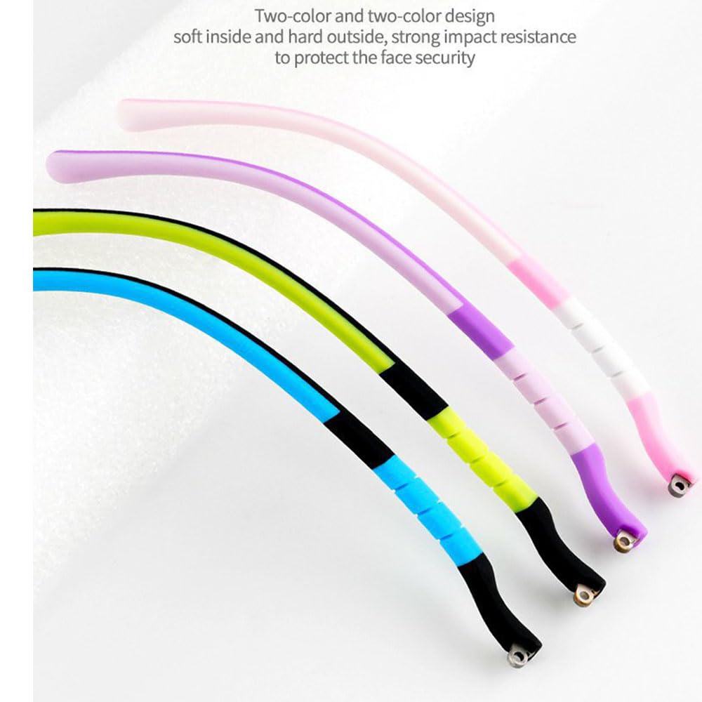 Worn or damaged child glasses temple arms replaced with QYAJS black/blue