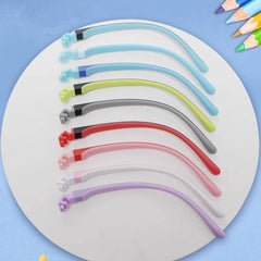 Back view of QYAJS child eyeglass arms silicone replacement for most children's frames