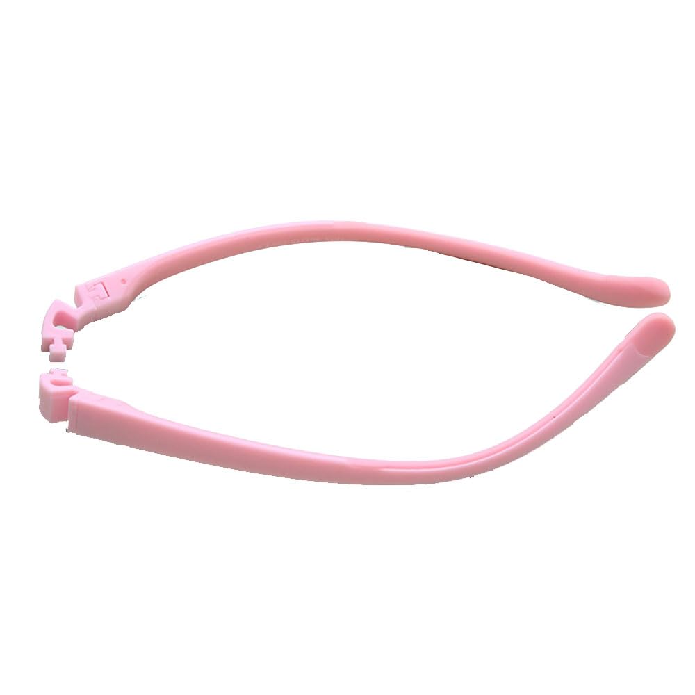 QYAJS child eyeglass arms silicone pink replacement temple - side view