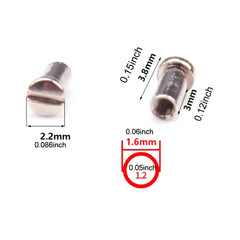 Round eyeglass screws and dual nut set from QYAJS kit