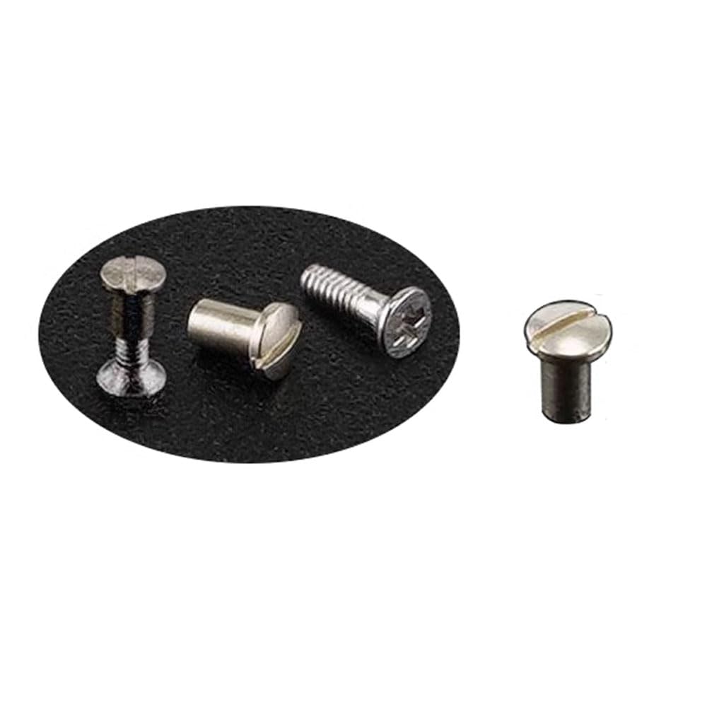 Stainless steel eyeglass repair parts including nuts and screws