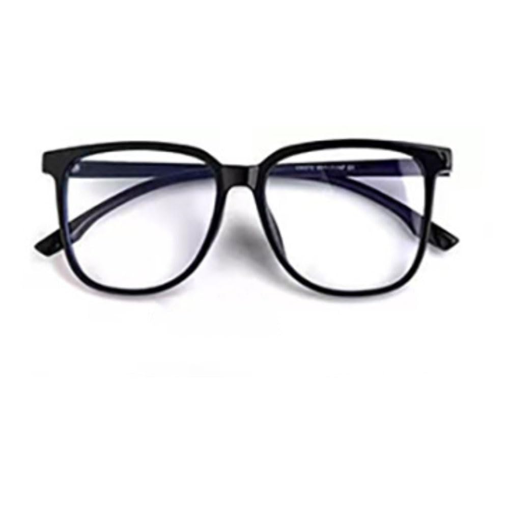 QYAJS TR90 eyeglasses frame in light black color - front view