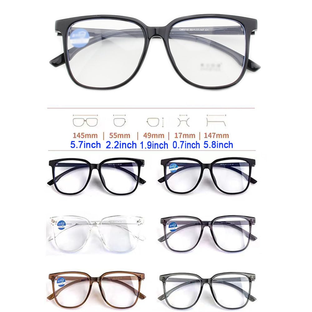 Package contents: eyeglasses frame, carry case, and cleaning cloth