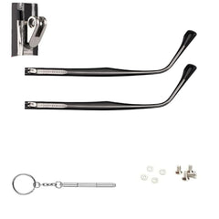 QYAJS black eyeglasses replacement temple arms