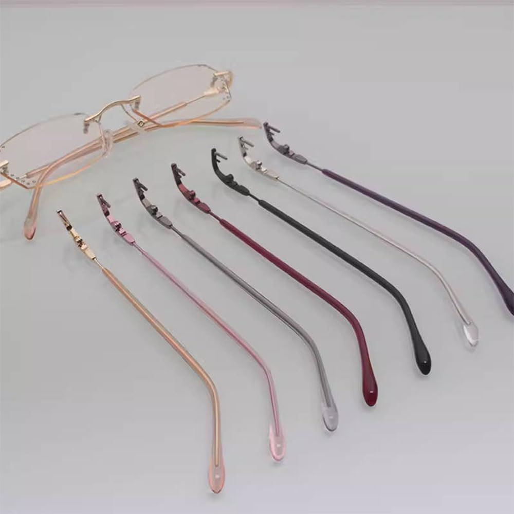 Screws with screwdriver for rimless glasses