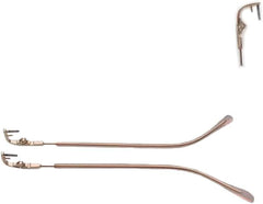 QYAJS gold metal rimless glasses temple arms