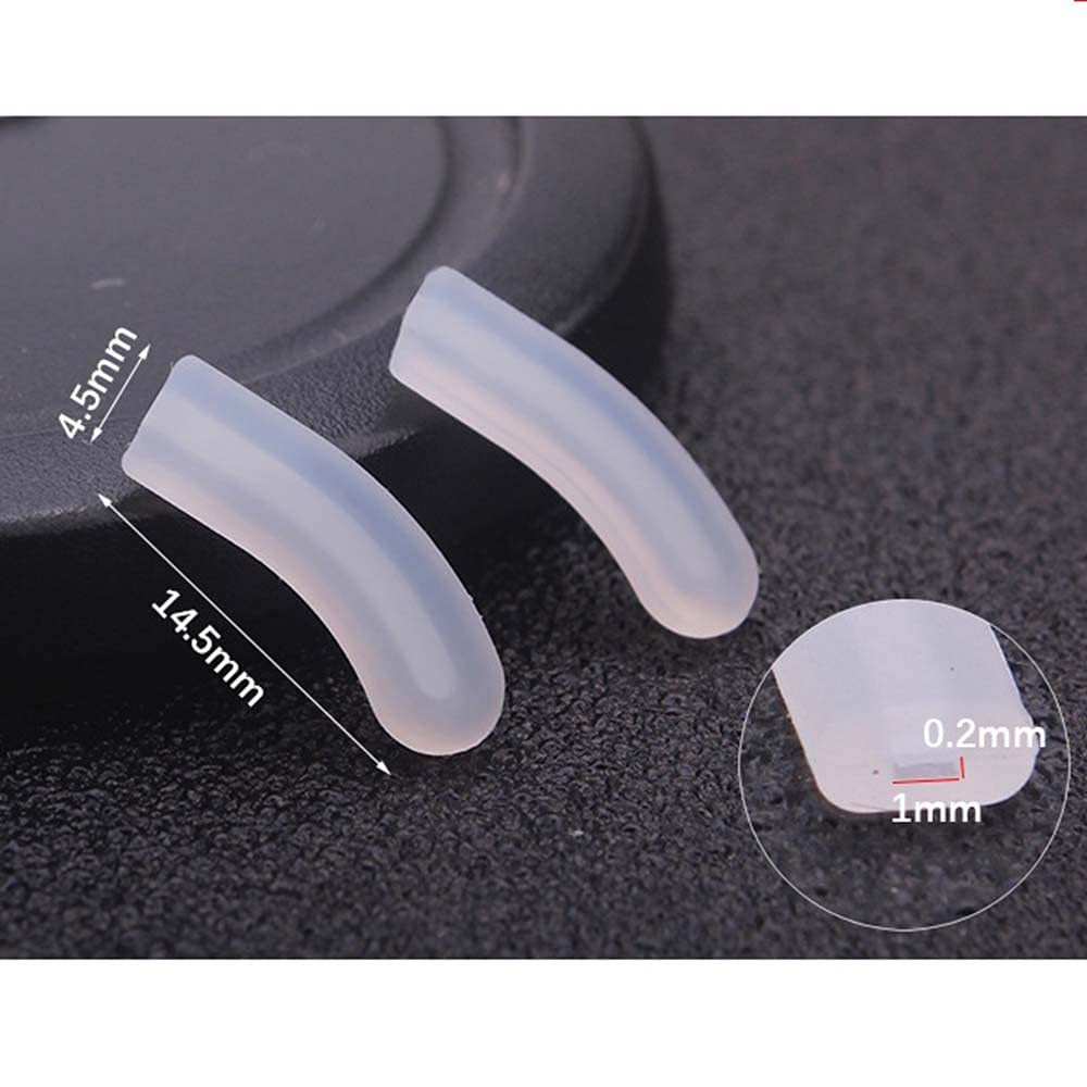 Close-up of soft silicone nose pad for eyeglasses