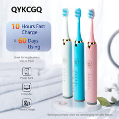 2-minute timer indicator on toothbrush
